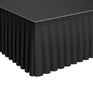 Stage Deck Polyester Skirt 205 x 80cm Pleated