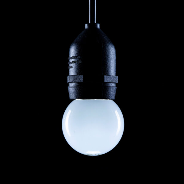 25w BC White Golf Ball Lamp