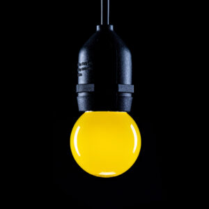25w BC Yellow Golf Ball Lamp Bulbs