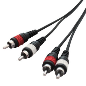 1.5m 2 x Phono to 2 x Phono Cable Lead
