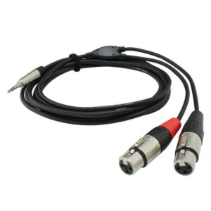 2x XLR F - 3.5mm Jack