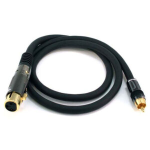 5M XLR Female - RCA Male Cable
