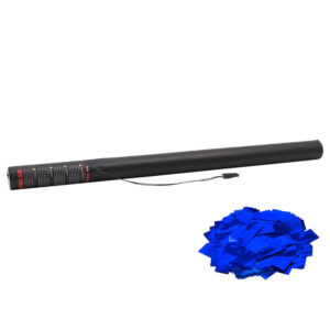 80cm Blue Metallic Paper Confetti Electric