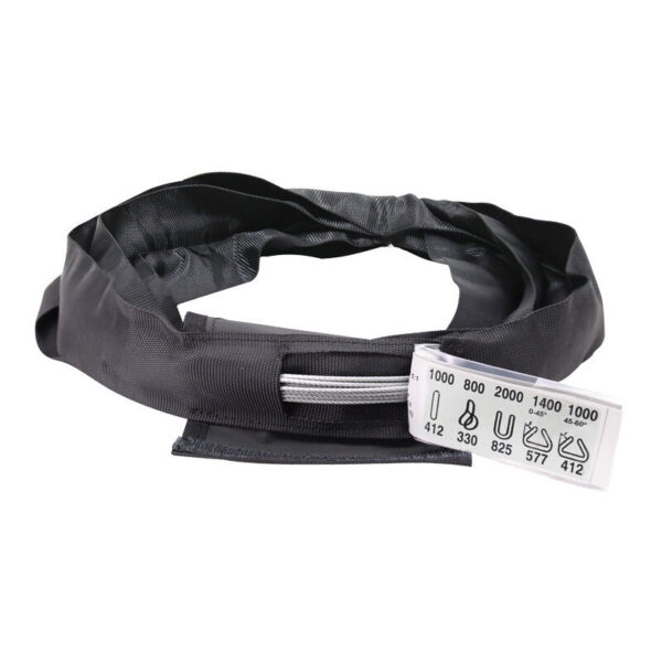 Black Softsteel 2 Ton WLL, Working Lenght 0.5m