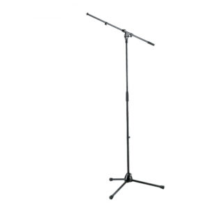 K&M Classic Mic Boom Stand All-Metal with Long-Legs Black
