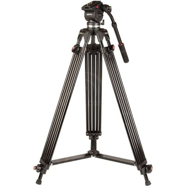 Kenro Twin Tube Video Tripod Kit With VH01B Fluid Head