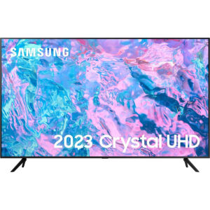 Samsung 43 Inch CU7100 UHD HDR Smart TV (2023) - 4K Crystal Processor