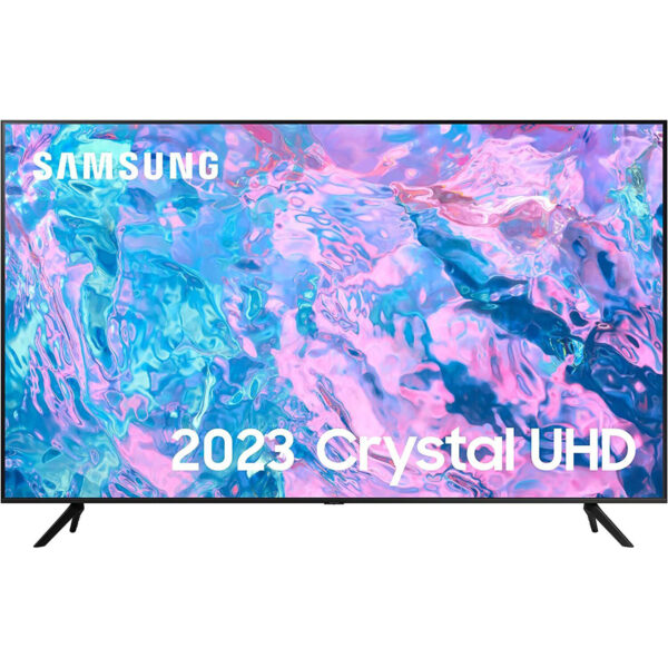 Samsung 55 Inch CU7100 UHD HDR Smart TV (2023) - 4K Crystal Processor