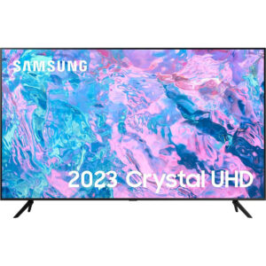 Samsung 65 Inch CU7100 UHD HDR Smart TV (2023) - 4K Crystal Processor