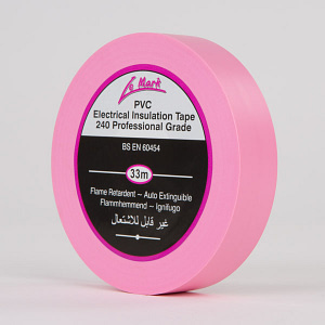 PVC Tape 19mm x 33m - Pink