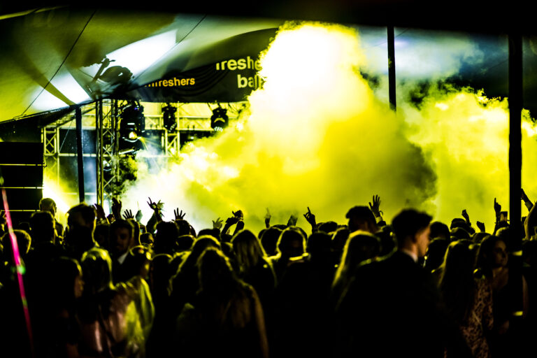 Main stage with CO2 cannon SFX