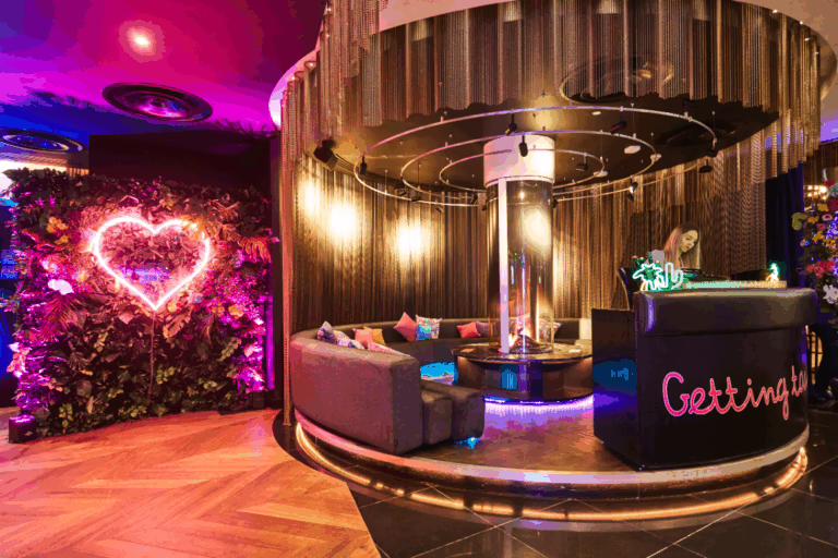 Love Island VIP Screening Seating with LED